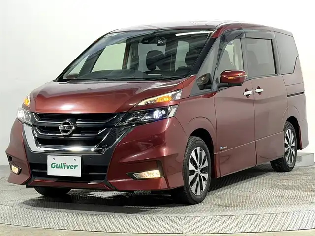日産 セレナ ハイウェイスター 大阪府 2016(平28)年 6.7万km マルーンレッド 純正9incナビTV 360カメラ フリップダウンモニター クルーズコントロール 衝突軽減ブレーキ レーンアシスト 両側パワースライドドア パークアシスト クリアランスソナー 前後ドライブレコーダー ETC