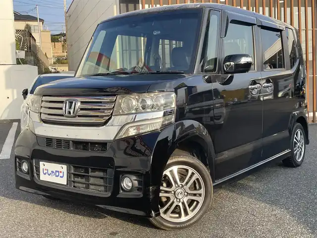 ホンダ Ｎ ＢＯＸ カスタム SSパッケージ 千葉県 2014(平26)年 8.6万km スマートブラック (株)IDOMが運営する【じしゃロン八千代店】の自社ローン専用車両になります。/こちらは現金またはオートローンご利用時の価格です。自社ローンご希望の方は別途その旨お申付け下さい/両側パワースライドドア/プッシュスタート