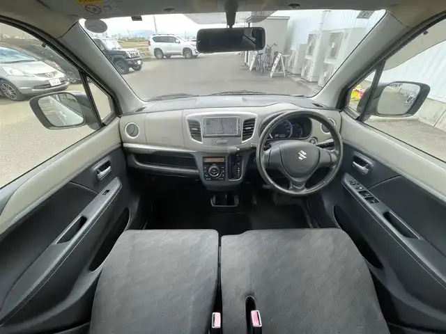 スズキ ワゴンＲ FX－LTD 佐賀県 2013(平25)年 13.4万km パールホワイト 7型DVDナビ(CD/DVD/ワンセグTV)/アイドリングストップ/プッシュスタート/スマートキー/シガーソケット/ISOFIX/サイドポール/ヘッドライトレベライザー/電動格納ミラー/フロアマット/ドアバイザー/現状サマー(純正AW)(155/65/R14)/TOYO NANOENERGY 3