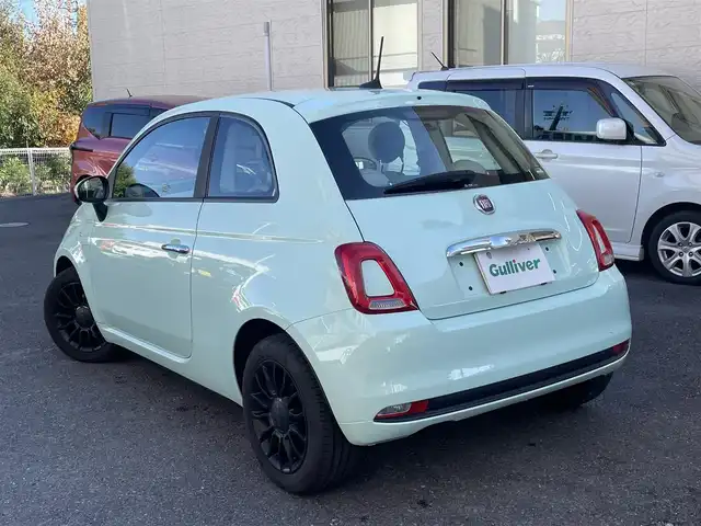 フィアット ５００ ツインエア ポップ 静岡県 2021(令3)年 2.6万km Ｌグリーン 純正ディスプレイオーディオ/USB/BT/前後純正ドライブレコーダー/ETC/純正フロアマット/純正15インチAW/キーレス/スペアキー/保証書/取扱説明書/R6点検記録簿有