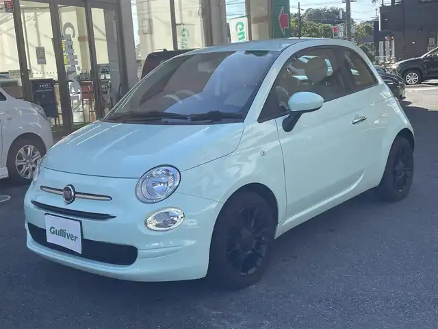 フィアット ５００ ツインエア ポップ 静岡県 2021(令3)年 2.6万km Ｌグリーン 純正ディスプレイオーディオ/USB/BT/前後純正ドライブレコーダー/ETC/純正フロアマット/純正15インチAW/キーレス/スペアキー/保証書/取扱説明書/R6点検記録簿有