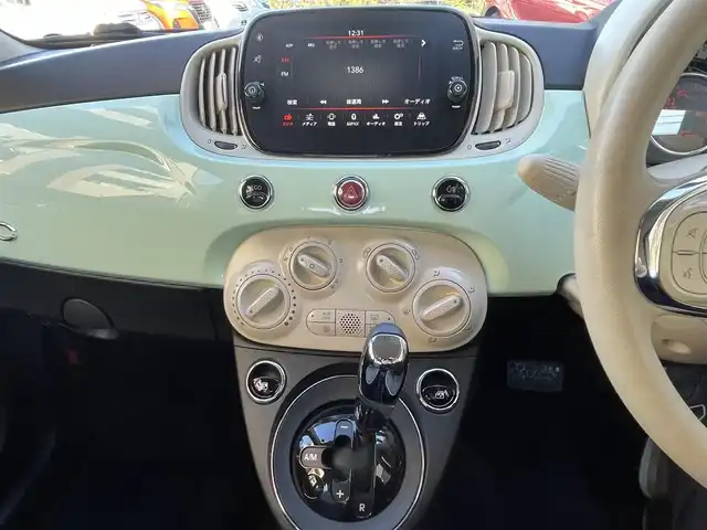 フィアット ５００ ツインエア ポップ 静岡県 2021(令3)年 2.6万km Ｌグリーン 純正ディスプレイオーディオ/USB/BT/前後純正ドライブレコーダー/ETC/純正フロアマット/純正15インチAW/キーレス/スペアキー/保証書/取扱説明書/R6点検記録簿有