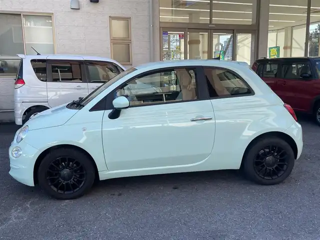 フィアット ５００ ツインエア ポップ 静岡県 2021(令3)年 2.6万km Ｌグリーン 純正ディスプレイオーディオ/USB/BT/前後純正ドライブレコーダー/ETC/純正フロアマット/純正15インチAW/キーレス/スペアキー/保証書/取扱説明書/R6点検記録簿有