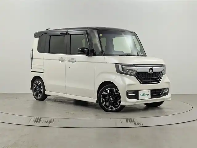 ホンダ Ｎ ＢＯＸ カスタム G L ターボ ホンダセンシング 埼玉県 2018(平30)年 6.9万km プレミアムホワイトパールⅡ ホンダセンシング/ターボ/純正メモリナビ(WX-171CP)/CD/Bluetooth/ワンセグ/両側パワースライドドア/バックカメラ/ビルトインETC/クルーズコントロール/ハーフレザーシート/純正15インチAW/純正フロアマット/レーンキープアシスト/コーナーセンサー/プッシュスタート/スマートキー/スペアキー