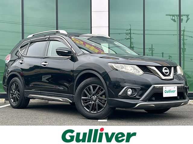 日産 エクストレイル 20X ブラック エクストリーマーX 福岡県 2015(平27)年 8.7万km ダイヤモンドブラック 純正ナビ(QY73-91NE)/(CD・DVD/Bluetooth/TV)/純正ビルトインETC/衝突被害軽減ブレーキ/クルーズコントロール/レーンキープアシスト/オートライト/4WD/ダウンヒルアシストコントロール/サンルーフ/純正17インチアルミホイール/合成皮革シート/前席シートヒーター/スマートキー