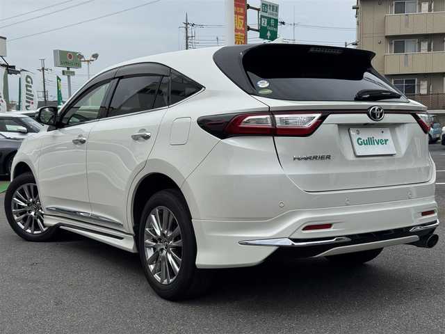 トヨタ ハリアー プログレス 千葉県 2018(平30)年 4.1万km ホワイトパールクリスタルシャイン ワンオーナー/モデリスタエアロ/衝突被害軽減ブレーキ/アダプティブクルーズコントロール/LEDヘッドライト/オートハイビーム/前後コーナーセンサー/カーテンエアバッグ/純正9.2インチSDナビ/Bluetooth/バック＆全方位カメラ/フルセグTV/AM＆FMラジオ/ETC2.0/前後純正ドライブレコーダー/純正フロアマット/ハーフレザーシート/D席パワーシート/純正18インチアルミホイール/プッシュスタート/スマートキー/スペアキー/取扱説明書＆保証書/令和7年記録簿