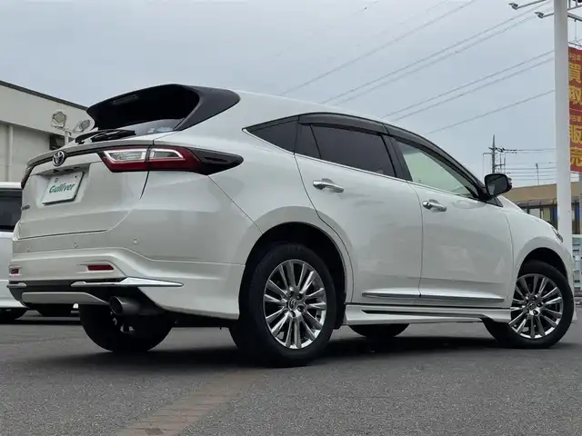 トヨタ ハリアー プログレス 千葉県 2018(平30)年 4.1万km ホワイトパールクリスタルシャイン ワンオーナー/モデリスタエアロ/衝突被害軽減ブレーキ/アダプティブクルーズコントロール/LEDヘッドライト/オートハイビーム/前後コーナーセンサー/カーテンエアバッグ/純正9.2インチSDナビ/Bluetooth/バック＆全方位カメラ/フルセグTV/AM＆FMラジオ/ETC2.0/前後純正ドライブレコーダー/純正フロアマット/ハーフレザーシート/D席パワーシート/純正18インチアルミホイール/プッシュスタート/スマートキー/スペアキー/取扱説明書＆保証書/令和7年記録簿