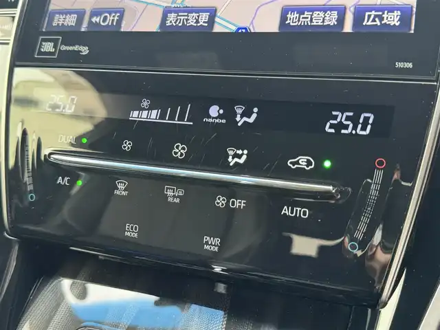 トヨタ ハリアー プログレス 千葉県 2018(平30)年 4.1万km ホワイトパールクリスタルシャイン ワンオーナー/モデリスタエアロ/衝突被害軽減ブレーキ/アダプティブクルーズコントロール/LEDヘッドライト/オートハイビーム/前後コーナーセンサー/カーテンエアバッグ/純正9.2インチSDナビ/Bluetooth/バック＆全方位カメラ/フルセグTV/AM＆FMラジオ/ETC2.0/前後純正ドライブレコーダー/純正フロアマット/ハーフレザーシート/D席パワーシート/純正18インチアルミホイール/プッシュスタート/スマートキー/スペアキー/取扱説明書＆保証書/令和7年記録簿