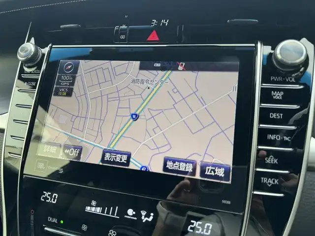 トヨタ ハリアー プログレス 千葉県 2018(平30)年 4.1万km ホワイトパールクリスタルシャイン ワンオーナー/モデリスタエアロ/衝突被害軽減ブレーキ/アダプティブクルーズコントロール/LEDヘッドライト/オートハイビーム/前後コーナーセンサー/カーテンエアバッグ/純正9.2インチSDナビ/Bluetooth/バック＆全方位カメラ/フルセグTV/AM＆FMラジオ/ETC2.0/前後純正ドライブレコーダー/純正フロアマット/ハーフレザーシート/D席パワーシート/純正18インチアルミホイール/プッシュスタート/スマートキー/スペアキー/取扱説明書＆保証書/令和7年記録簿