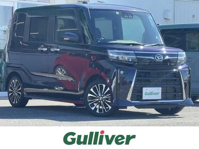 ダイハツ タント カスタム RS 徳島県 2022(令4)年 2.9万km クールバイオレットクリスタルシャイン ワンオーナー/純正9インチナビ/（BT/CD/SD/フルセグTV）/バックカメラ/ビルトインETC/両側パワースライドドア/前席シートヒーター/LEDヘッドライト/オートライト/ステアリングスイッチ/プッシュスタート/オートブレーキホールド/電動パーキングブレーキ/スマートキー/スペアキー1本/純正15インチアルミホイール/保証書・取扱説明書有り