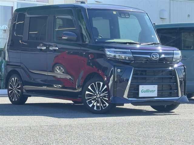 ダイハツ タント カスタム RS 徳島県 2022(令4)年 2.9万km クールバイオレットクリスタルシャイン ワンオーナー/純正9インチナビ/（BT/CD/SD/フルセグTV）/バックカメラ/ビルトインETC/両側パワースライドドア/前席シートヒーター/LEDヘッドライト/オートライト/ステアリングスイッチ/プッシュスタート/オートブレーキホールド/電動パーキングブレーキ/スマートキー/スペアキー1本/純正15インチアルミホイール/保証書・取扱説明書有り