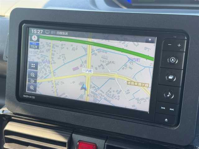 ダイハツ タント カスタム RS 徳島県 2022(令4)年 2.9万km クールバイオレットクリスタルシャイン ワンオーナー/純正9インチナビ/（BT/CD/SD/フルセグTV）/バックカメラ/ビルトインETC/両側パワースライドドア/前席シートヒーター/LEDヘッドライト/オートライト/ステアリングスイッチ/プッシュスタート/オートブレーキホールド/電動パーキングブレーキ/スマートキー/スペアキー1本/純正15インチアルミホイール/保証書・取扱説明書有り