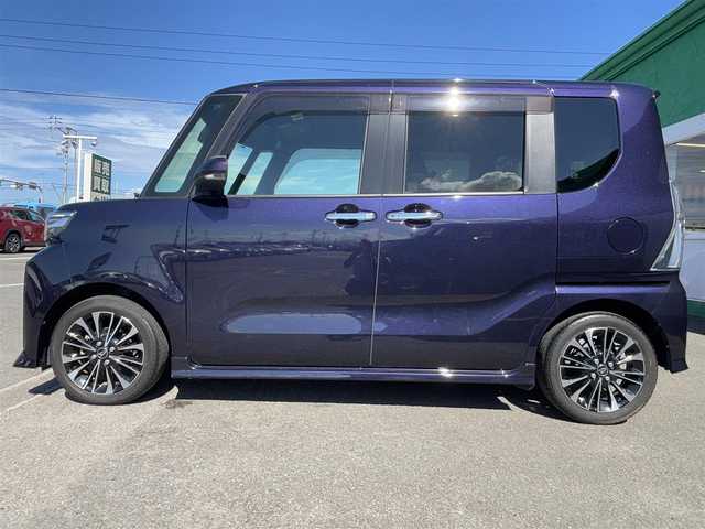 ダイハツ タント カスタム RS 徳島県 2022(令4)年 2.9万km クールバイオレットクリスタルシャイン ワンオーナー/純正9インチナビ/（BT/CD/SD/フルセグTV）/バックカメラ/ビルトインETC/両側パワースライドドア/前席シートヒーター/LEDヘッドライト/オートライト/ステアリングスイッチ/プッシュスタート/オートブレーキホールド/電動パーキングブレーキ/スマートキー/スペアキー1本/純正15インチアルミホイール/保証書・取扱説明書有り