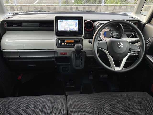 スズキ スペーシア HYBRID X 山口県 2021(令3)年 4万km アーバンブラウンパールメタリック 社外ナビ【KENWOOD：MDV-S708W】/・フルセグテレビ/・Bluetooth機能/・AM/FMラジオ/・CD・DVD再生/・iPod接続/・USB入力端子/・マルチAVブラウザ/・内蔵メモリ/・SAMRTUSEN/・SD再生/両側パワースライドドア/フルフラット/スマートキー/プッシュスタート/運転席シートヒーター/デュアルカメラブレーキサポート/コーナーセンサー/横滑り防止装置/車線逸脱警報機能/セーフティサポート/アイドリングストップ