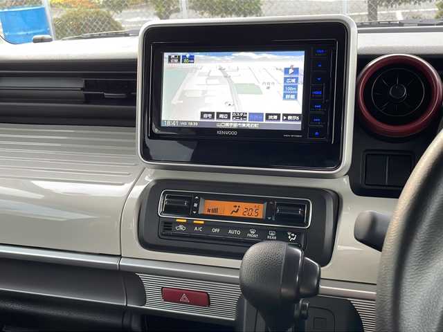 スズキ スペーシア HYBRID X 山口県 2021(令3)年 4万km アーバンブラウンパールメタリック 社外ナビ【KENWOOD：MDV-S708W】/・フルセグテレビ/・Bluetooth機能/・AM/FMラジオ/・CD・DVD再生/・iPod接続/・USB入力端子/・マルチAVブラウザ/・内蔵メモリ/・SAMRTUSEN/・SD再生/両側パワースライドドア/フルフラット/スマートキー/プッシュスタート/運転席シートヒーター/デュアルカメラブレーキサポート/コーナーセンサー/横滑り防止装置/車線逸脱警報機能/セーフティサポート/アイドリングストップ