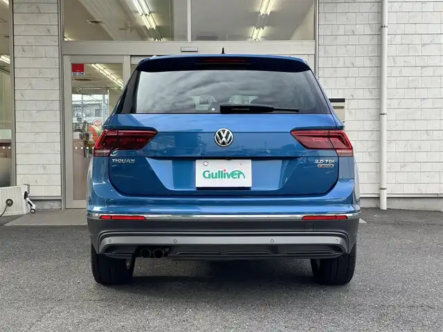 フォルクスワーゲン ティグアン TDI 4モーション ハイライン 埼玉県 2019(令1)年 6.6万km 青Ｍ 純正ナビ/フルセグTV/FM/AM/BT/App Connect、Android Auto、Mirror Link/純正ドラレコ前後/ビルトインETC2.0/バックカメラ/全周囲カメラ/クルーズコントロール 追従機能あり/レーンキープ/パワーバックドア/MT機能付きAT/パドルシフト/パーキングアシスト/シートヒーター(前席、後席)/社外ルーフBOX/レール（THULE）/サマータイヤ（Continental） タイヤのみ/全席オートPW/ステアリングリモコン/プッシュスタート/モード切替（エコ/ノーマル/スポーツ/雪/オフロード）/USB×3(前席×2、後席×1)/シガソケ12V/オートライト/スマートキー×2