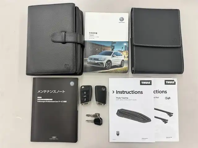 フォルクスワーゲン ティグアン TDI 4モーション ハイライン 埼玉県 2019(令1)年 6.6万km 青Ｍ 純正ナビ/フルセグTV/FM/AM/BT/App Connect、Android Auto、Mirror Link/純正ドラレコ前後/ビルトインETC2.0/バックカメラ/全周囲カメラ/クルーズコントロール 追従機能あり/レーンキープ/パワーバックドア/MT機能付きAT/パドルシフト/パーキングアシスト/シートヒーター(前席、後席)/社外ルーフBOX/レール（THULE）/サマータイヤ（Continental） タイヤのみ/全席オートPW/ステアリングリモコン/プッシュスタート/モード切替（エコ/ノーマル/スポーツ/雪/オフロード）/USB×3(前席×2、後席×1)/シガソケ12V/オートライト/スマートキー×2