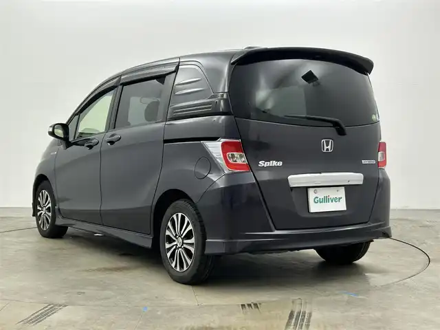 ホンダ フリード スパイク ハイブリット ジャストセレクション 岡山県 2015(平27)年 7.2万km グラマラスモーブP 純正ナビ/VXM-152VFi/(CD/DVD/TV/BT)/バックカメラ/両側パワースライドドア/HIDヘッドライト/オートライト/ビルトインETC/純正15インチアルミ/クルーズコントロール/社外フロアマット/ドアバイザー/スマートキー×1