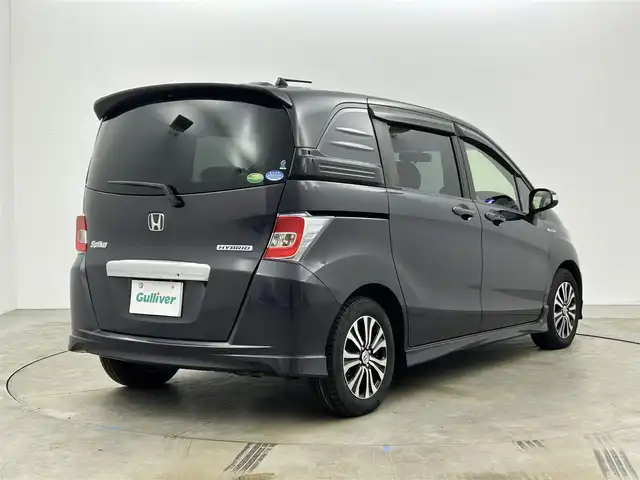 ホンダ フリード スパイク ハイブリット ジャストセレクション 岡山県 2015(平27)年 7.2万km グラマラスモーブP 純正ナビ/VXM-152VFi/(CD/DVD/TV/BT)/バックカメラ/両側パワースライドドア/HIDヘッドライト/オートライト/ビルトインETC/純正15インチアルミ/クルーズコントロール/社外フロアマット/ドアバイザー/スマートキー×1