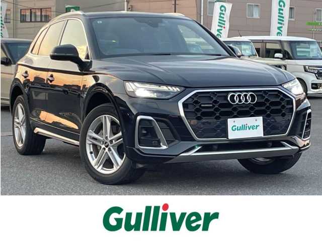 アウディ Ｑ５ 40TDIクワトロ Sライン 広島県 2021(令3)年 4.2万km ミトスブラックメタリック サンルーフ/バーチャルコックピット/ワンオーナー/純正ナビ/フルセグテレビ/Bluetooth/アイドリングストップ/ウィンカーミラー/クルーズコントロール（追従有り）/プッシュスタート/パワーバックドア/ETC2.0/オートライト/シートヒーター/純正前後ドラレコ/パワーシート（D/N席）