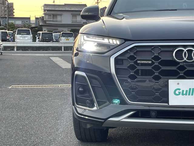 アウディ Ｑ５ 40TDIクワトロ Sライン 広島県 2021(令3)年 4.2万km ミトスブラックメタリック サンルーフ/バーチャルコックピット/ワンオーナー/純正ナビ/フルセグテレビ/Bluetooth/アイドリングストップ/ウィンカーミラー/クルーズコントロール（追従有り）/プッシュスタート/パワーバックドア/ETC2.0/オートライト/シートヒーター/純正前後ドラレコ/パワーシート（D/N席）