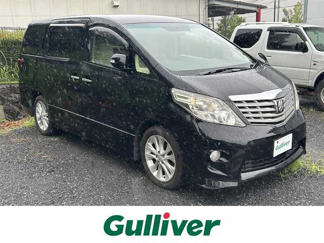 トヨタ アルファード 240S リミテッド 東京都 2010(平22)年 18.3万km ブラック 社外ナビ　NHBT-W59/ワンセグTV/ドライブレコーダー/後席モニター/ETC/クルーズコントロール/ＭＴモード付きＡＴ/両側パワスラドア/ＨＩＤヘッドライト/横滑り防止装置/盗難防止装置/４ＷＤ/純正フロアマット