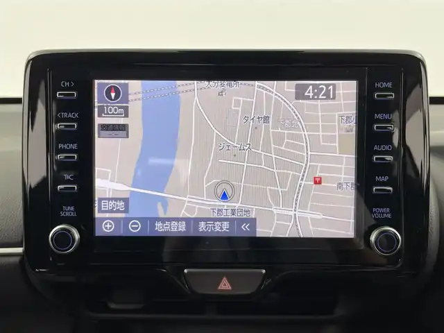 トヨタ ヤリスクロス ハイブリッド G 大分県 2021(令3)年 6.4万km ブラックマイカ ワンオーナー/純正ディスプレイオーディオ/（フルセグTV、AM、FM、Bluetooth/AppleCarplay、AndroidAuto）/バックカメラ/ビルトインETC/前後ドライブレコーダー　/トヨタセーフティセンス/・プリクラッシュセーフティ/・レーントレーシングアシスト/・レーダークルーズコントロール/・オートマチックハイビーム/・ロードサインアシスト/・ドライバー異常時対応システム/パーキングサポートブレーキ/保証書・取扱説明書