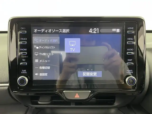 トヨタ ヤリスクロス ハイブリッド G 大分県 2021(令3)年 6.4万km ブラックマイカ ワンオーナー/純正ディスプレイオーディオ/（フルセグTV、AM、FM、Bluetooth/AppleCarplay、AndroidAuto）/バックカメラ/ビルトインETC/前後ドライブレコーダー　/トヨタセーフティセンス/・プリクラッシュセーフティ/・レーントレーシングアシスト/・レーダークルーズコントロール/・オートマチックハイビーム/・ロードサインアシスト/・ドライバー異常時対応システム/パーキングサポートブレーキ/保証書・取扱説明書