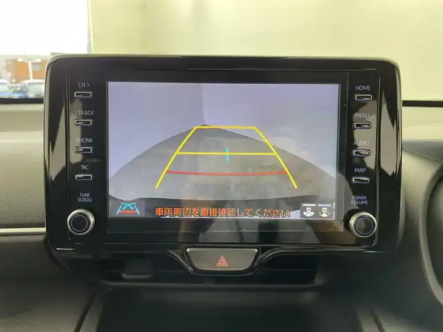 トヨタ ヤリスクロス ハイブリッド G 大分県 2021(令3)年 6.4万km ブラックマイカ ワンオーナー/純正ディスプレイオーディオ/（フルセグTV、AM、FM、Bluetooth/AppleCarplay、AndroidAuto）/バックカメラ/ビルトインETC/前後ドライブレコーダー　/トヨタセーフティセンス/・プリクラッシュセーフティ/・レーントレーシングアシスト/・レーダークルーズコントロール/・オートマチックハイビーム/・ロードサインアシスト/・ドライバー異常時対応システム/パーキングサポートブレーキ/保証書・取扱説明書