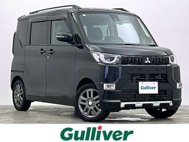 三菱 デリカミニ T プレミアム 宮城県 2024(令6)年 1.9万km アメジストブラック 4WD/アルパイン10インチナビ/(TV/CD/DVD/SD/USB/BT/HDMI/WiFi/ApplecarPlay/AndroidAuto)/両側パワースライドドア/ハンズフリースライドドア/全方位カメラ/ETC/前後ドライブレコーダー/デジタルインナーミラー/レーダークルーズコントロール/シートヒーター/ステアリングヒーター/パドルシフト/プッシュスタート/スマートキー/スペアキー/オートライト/LEDヘッドライト/フォグランプ/ドアバイザー/純正フロアマット/純正15インチアルミホイール