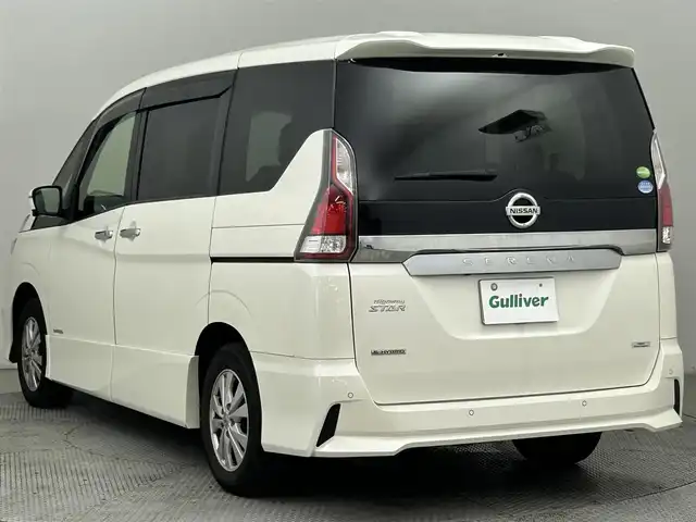 日産 セレナ ハイウェイスター 道央・札幌 2019(令1)年 8.1万km ホワイトパール ・ワンオーナー/・4WD/・セーフティパック/・純正SDナビ（MM518D-L）/　CD/DVD/BR/SD/USB/BT/iPod/AUX/フルセグ/・アラウンドビューモニター/・純正前後ドライブレコーダー/・純正エンジンスターター/・ETC2.0/・両側パワースライドドア/・純正フロアマット/・プロパイロット/・パーキングサポート/・エマージェンシーブレーキ/・クルーズコントロール/・クリアランスソナー/・LEDヘッドライト/・フロントフォグランプ/・オートライト/・オートハイビーム/・ロードサインアシスト/・リアコーナーセンサー/・スマートキー/・プッシュスタート/・ドアバイザー/・電動格納ウィンカーミラー/・２列目シートバックテーブル