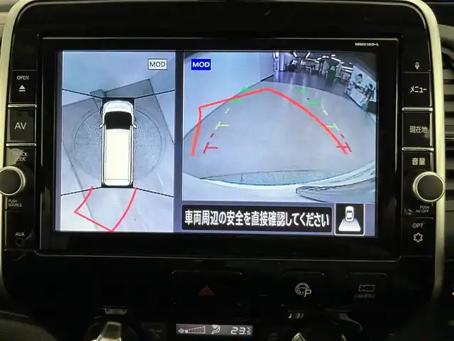 日産 セレナ ハイウェイスター 道央・札幌 2019(令1)年 8.1万km ホワイトパール ・ワンオーナー/・4WD/・セーフティパック/・純正SDナビ（MM518D-L）/　CD/DVD/BR/SD/USB/BT/iPod/AUX/フルセグ/・アラウンドビューモニター/・純正前後ドライブレコーダー/・純正エンジンスターター/・ETC2.0/・両側パワースライドドア/・純正フロアマット/・プロパイロット/・パーキングサポート/・エマージェンシーブレーキ/・クルーズコントロール/・クリアランスソナー/・LEDヘッドライト/・フロントフォグランプ/・オートライト/・オートハイビーム/・ロードサインアシスト/・リアコーナーセンサー/・スマートキー/・プッシュスタート/・ドアバイザー/・電動格納ウィンカーミラー/・２列目シートバックテーブル