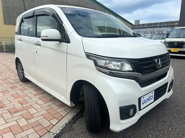 ホンダ Ｎ ＷＧＮ G ターボパッケージ 新潟県 2014(平26)年 6万km プレミアムホワイトパール (株)IDOMが運営する【じしゃロン新潟店】の自社ローン専用車両になります。/こちらは現金またはオートローンご利用時の価格です。自社ローンご希望の方は別途その旨お申付け下さい/プッシュスタート/スペアキー/純正ナビ/CD、DVD、AM、FM視聴可能(走行時可能)/バックカメラ/ETC/クルーズコントロール/本革巻きステアリング/ウインカーミラー