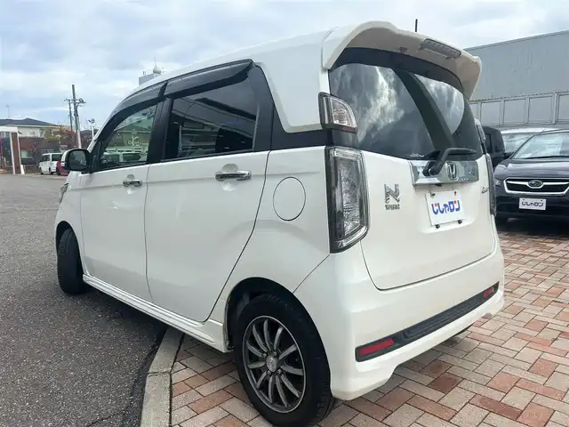 ホンダ Ｎ ＷＧＮ G ターボパッケージ 新潟県 2014(平26)年 6万km プレミアムホワイトパール (株)IDOMが運営する【じしゃロン新潟店】の自社ローン専用車両になります。/こちらは現金またはオートローンご利用時の価格です。自社ローンご希望の方は別途その旨お申付け下さい/プッシュスタート/スペアキー/純正ナビ/CD、DVD、AM、FM視聴可能(走行時可能)/バックカメラ/ETC/クルーズコントロール/本革巻きステアリング/ウインカーミラー