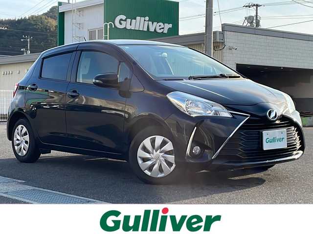 トヨタ ヴィッツ F 山口県 2017(平29)年 3.7万km ブラックマイカ 禁煙車　ワンオーナー車　スマートキー　プッシュスタート　電動格納ミラー　パワーウィンドゥ　保証書　取扱説明書　スペアキー１個　リアワイパー　ミラー付きサンバイザー