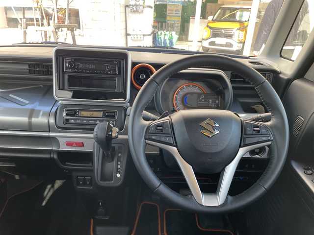 スズキ スペーシア ギア HYBRID XZターボ 石川県 2020(令2)年 5.6万km オフブルーメタリック/ガンメタリック2トーンルーフ 社外オーディオ　ＥＴＣ　スマートキー　Ｐスタート　シートヒーター　レーダーブレーキ　ベンチシート　ＬＥＤヘッドライト　オートライト　両側パワスラ　クルーズコントロール