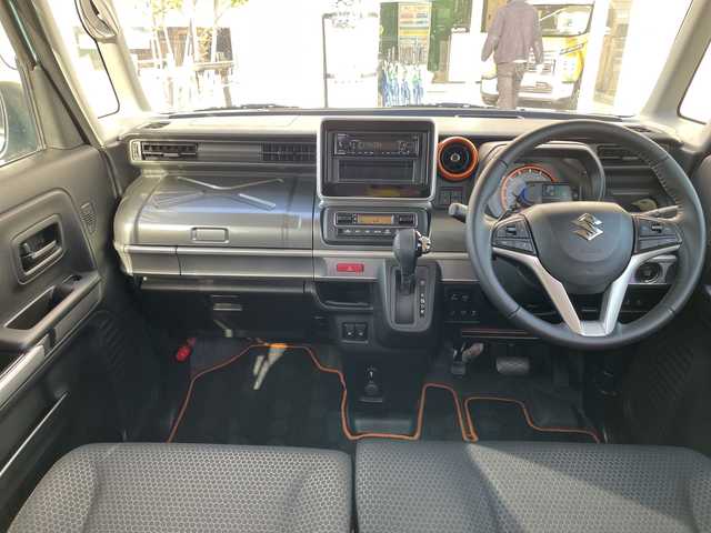 スズキ スペーシア ギア HYBRID XZターボ 石川県 2020(令2)年 5.6万km オフブルーメタリック/ガンメタリック2トーンルーフ 社外オーディオ　ＥＴＣ　スマートキー　Ｐスタート　シートヒーター　レーダーブレーキ　ベンチシート　ＬＥＤヘッドライト　オートライト　両側パワスラ　クルーズコントロール