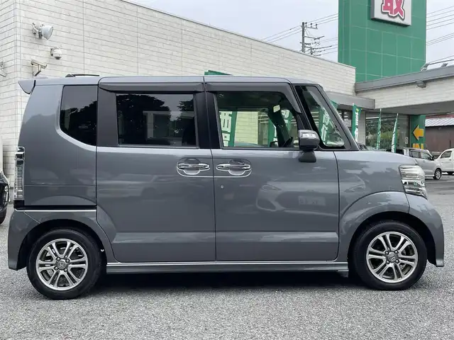 ホンダ Ｎ ＢＯＸ カスタム G Lパッケージ 東京都 2015(平27)年 6.6万km ポリッシュドメタルメタリック ワンオーナー/純正SDナビ（VXM-155VFi）/・フルセグTV/Bluetoothオーディオ/DVD/バックカメラ/電動スライドドア/純正アルミホイール/ETC/保証書/取扱説明書