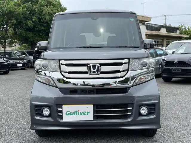 ホンダ Ｎ ＢＯＸ カスタム G Lパッケージ 東京都 2015(平27)年 6.6万km ポリッシュドメタルメタリック ワンオーナー/純正SDナビ（VXM-155VFi）/・フルセグTV/Bluetoothオーディオ/DVD/バックカメラ/電動スライドドア/純正アルミホイール/ETC/保証書/取扱説明書