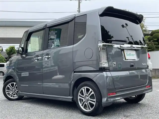 ホンダ Ｎ ＢＯＸ カスタム G Lパッケージ 東京都 2015(平27)年 6.6万km ポリッシュドメタルメタリック ワンオーナー/純正SDナビ（VXM-155VFi）/・フルセグTV/Bluetoothオーディオ/DVD/バックカメラ/電動スライドドア/純正アルミホイール/ETC/保証書/取扱説明書