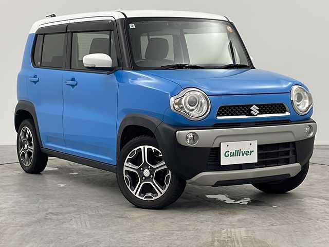 スズキ ハスラー X 三重県 2016(平28)年 7.5万km サマーブルーM 禁煙車/純正ナビ/・フルセグ/Bluetooth/iPod/USB/CD/DVD/AM/FM/衝突被害軽減ブレーキ/レーンキープアシスト/前席シートヒーター/バックカメラ/オートライト/ステアリングスイッチ/電動格納ミラー/ウィンカーミラー/純正15インチアルミホイール