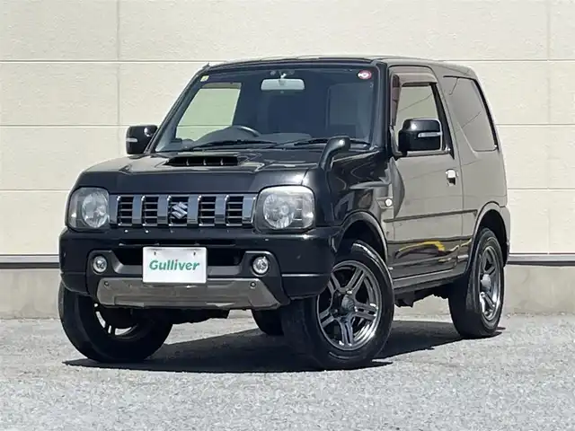 スズキ ジムニー ランドベンチャー 茨城県 2014(平26)年 9.5万km ブルーイッシュブラックパール3 ４WD/背面タイヤ/AW純正/社外ナビ/ワンセグテレビ/ハロゲンヘッドライト/リモコンキー/スペアキー/シートヒーター/ミラーヒーター/ハーフレザーシート/パワステ/パワーウィンドウ/ABS/ETC