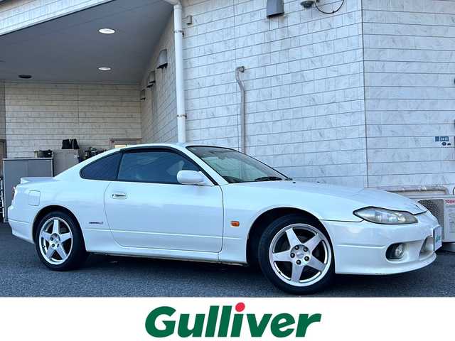 日産 シルビア スペックS Lパッケージ 神奈川県 2001(平13)年 11.4万km ホワイトパール 純正7インチナビ/(AM/FM/MD/CD)/レザーシート/フォグランプ/電動格納ミラー/社外17インチAW/フロアマット/取扱説明書/保証書