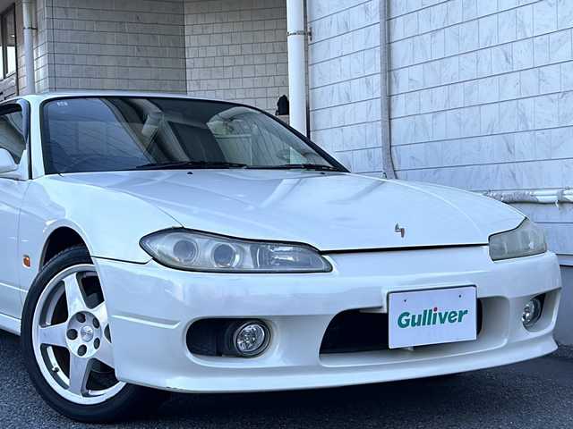 日産 シルビア スペックS Lパッケージ 神奈川県 2001(平13)年 11.4万km ホワイトパール 純正7インチナビ/(AM/FM/MD/CD)/レザーシート/フォグランプ/電動格納ミラー/社外17インチAW/フロアマット/取扱説明書/保証書