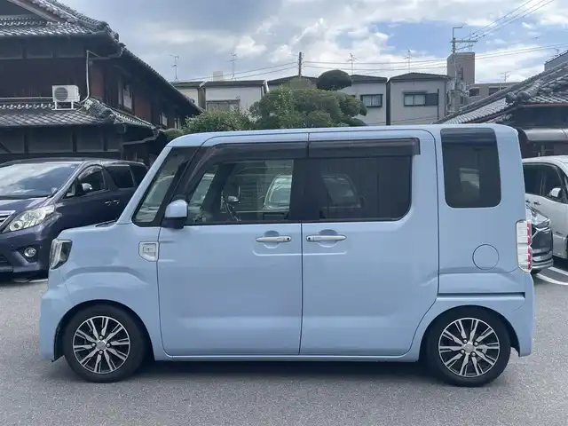 ダイハツ ウェイク G ターボ SA Ⅲ 大阪府 2018(平30)年 8.7万km ミストブルーマイカメタリック (株)IDOMが運営する【じしゃロン東大阪店】の自社ローン専用車両になりますこちらは現金またはオートローンご利用時の価格です。自社ローンご希望の方は別途その旨お申付け下さい/純正7インチSDナビ 【NSZN-W68D】/(CD/DVD/BT/フルセグTV/ラジオ/SD・SDREC/USB)/スマートアシストIII/ ・衝突回避支援ブレーキ/ ・衝突警報機能/ ・車線逸脱警報機能/ ・誤発進抑制制御機能/ ・先行車発進お知らせ機能/ ・オートハイビーム/アラウンドビューモニター/ターボ/両側パワースライドドア/ドライブレコーダー/コーナーセンサー(リヤ)/純正アルミホイール/ステアリングスイッチ/LEDヘッドライト/スマートキー＆プッシュスタート
