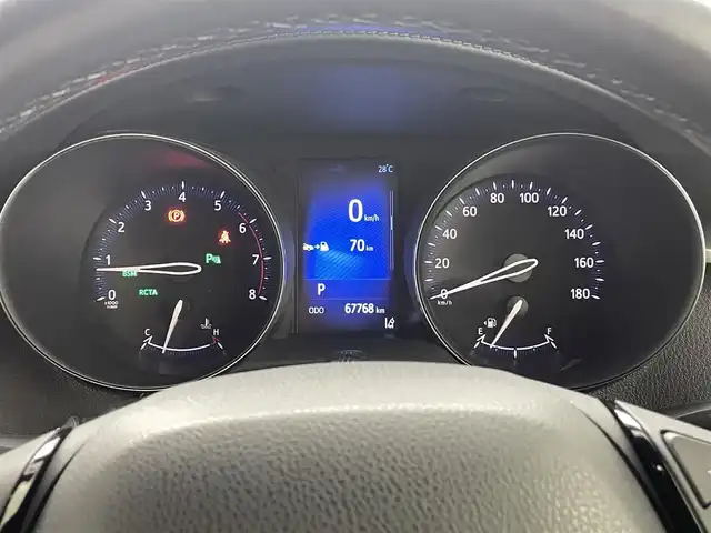 トヨタ Ｃ－ＨＲ G－T モード ネロ 熊本県 2019(令1)年 6.8万km ブラックマイカ 純正ナビNSZT-Y68T（ＣＤ・ＤＶＤ・フルセグ・ＢＴ）/バックカメラ　/ビルトインＥＴＣ2.0　/純正前後ドライブレコーダー　/前席シートヒーター　/前後クリアランスソナー　/トヨタセーフティーセンス/・プリクラッシュセーフティ/・レーンキープアシスト/・アダブティブクルーズコントロール/・オートハイビーム/・ブラインドスポットモニター/ハーフレザーシート/純正フロアマット/純正１８インチAW/シーケンシャルウインカー/オートライト/LEDヘッドライト/フォグライト/スマートキー/プッシュスタート/スペアキー１本　
