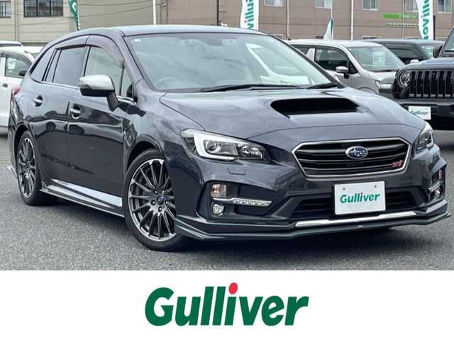 スバル レヴォーグ 2．0STIスポーツアイサイト 広島県 2016(平28)年 12.9万km ダークグレーメタリック サンルーフ/STiエアロ/DIATONEサウンドナビ/　【CD/DVD/BT/DTV】/プリクラッシュブレーキ/全車速追従機能付クルーズコントロール/車線逸脱警告/サイド/バックカメラ/レザーシート/シートヒーター/パワーシート/メモリシート/ETC/ドライブレコーダー/LEDヘッドライト