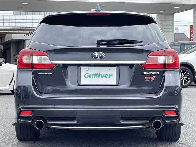 スバル レヴォーグ 2．0STIスポーツアイサイト 広島県 2016(平28)年 12.9万km ダークグレーメタリック サンルーフ/STiエアロ/DIATONEサウンドナビ/　【CD/DVD/BT/DTV】/プリクラッシュブレーキ/全車速追従機能付クルーズコントロール/車線逸脱警告/サイド/バックカメラ/レザーシート/シートヒーター/パワーシート/メモリシート/ETC/ドライブレコーダー/LEDヘッドライト