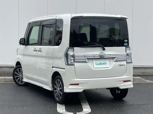 ダイハツ タント カスタム X トップED SA Ⅲ 三重県 2017(平29)年 4万km パールホワイトⅢ 純正ナビ(Bluetooth/CD/DVD/SD/USB/地デジTV/AM/FM)/バックカメラ/ETC/ドライブレコーダー(前後)/シートヒーター(運転席)/スマートアシスト3(衝突回避支援ブレーキ/衝突警報(対車両・歩行者)/車線逸脱警報/誤発進抑制制御/先行車発進お知らせ/オートハイビーム)/リアセンサー/パワースライドドア(助手席側)/スライドドアイージークローザー(運転席側)/LEDヘッドランプ/LEDフロントフォグランプ/LEDイルミネーションランプ/電動オート格納ドアミラー/トップシェイドガラス/ハーフレザーシート/シートリフター(運転席)/キーフリーシステム/プッシュスタート