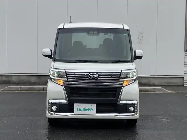ダイハツ タント カスタム X トップED SA Ⅲ 三重県 2017(平29)年 4万km パールホワイトⅢ 純正ナビ(Bluetooth/CD/DVD/SD/USB/地デジTV/AM/FM)/バックカメラ/ETC/ドライブレコーダー(前後)/シートヒーター(運転席)/スマートアシスト3(衝突回避支援ブレーキ/衝突警報(対車両・歩行者)/車線逸脱警報/誤発進抑制制御/先行車発進お知らせ/オートハイビーム)/リアセンサー/パワースライドドア(助手席側)/スライドドアイージークローザー(運転席側)/LEDヘッドランプ/LEDフロントフォグランプ/LEDイルミネーションランプ/電動オート格納ドアミラー/トップシェイドガラス/ハーフレザーシート/シートリフター(運転席)/キーフリーシステム/プッシュスタート